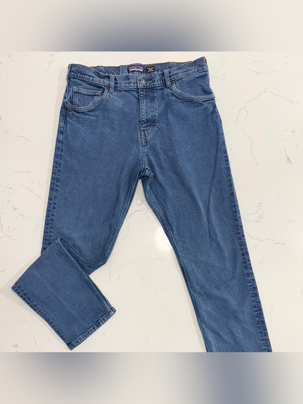 Patagonia Men’s Blue Slim Straight Regular Fit Stretch Jeans
